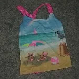 Justice swim top